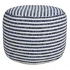 Homezia 18" Blue 100% Cotton Ottoman