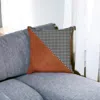 Homezia 18" Brown And Black Throw Pillow Cover
