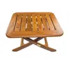 Homezia 18" Brown Solid Wood Rectangular End Table