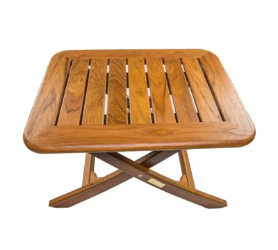 Homezia 18" Brown Solid Wood Rectangular End Table