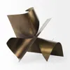 Homezia 18" Contempo Antiqued Gold Abstract Sculpture