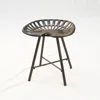 Homezia 18" Copper Iron Backless Bar Chair
