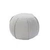 Homezia 18" Gray 100% Cotton Ottoman