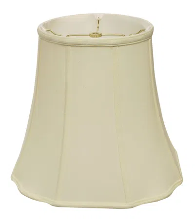 Homezia 18" Ivory Premium Octagon Monay Shantung Lampshade In Neutral