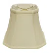 Homezia 18" Ivory Slanted Square Bell Monay Shantung Lampshade