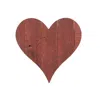 Homezia 18" Rustic Farmhouse Red Wooden Heart