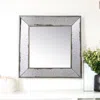 Homezia 18" Wall Mounted Vintage Style Glass Frame Accent Mirror