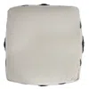 Homezia 18" White 100% Cotton Ottoman