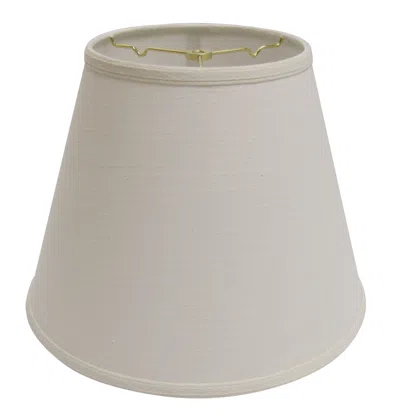Homezia 18" White Empire Deep Slanted Linen Lampshade