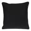 Homezia 18" X 18" Black 100% Cotton Geometric Zippered Pillow