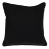 Homezia 18" X 18" Black 100% Cotton Geometric Zippered Pillow