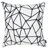 Homezia 18" X 18" Black And White Polyester Pillow Cover