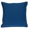 Homezia 18" X 18" Blue 100% Cotton Geometric Zippered Pillow