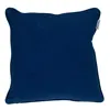 Homezia 18" X 18" Blue 100% Cotton Geometric Zippered Pillow