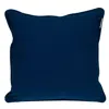 Homezia 18" X 18" Blue 100% Cotton Geometric Zippered Pillow