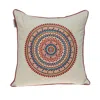 Homezia 18" X 18" Blue And Orange Abstract Indoor Outdoor Throw Pillow Cover & Insert
