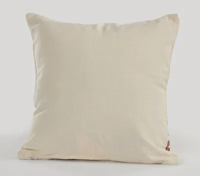 Homezia 18" X 18" Brown And Beige 100% Cotton Abstract Zippered Pillow
