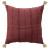 Homezia 18" X 18" Burdy 100% Cotton Zippered Pillow
