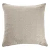 Homezia 18" X 18" Cream 100% Cotton Zippered Pillow