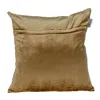 Homezia 18 X 18 Gold Abstract Velvet Throw Pillow