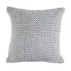 Homezia 18" X 18" Gray And White 100% Cotton Geometric Zippered Pillow