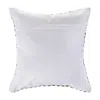 Homezia 18" X 18" Gray Black And White 100% Cotton Chevron Zippered Pillow