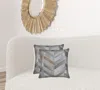 Homezia 18 X 18 Gray Cowhide Throw Pillow