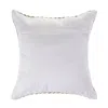Homezia 18" X 18" Green Blue Gray And White 100% Cotton Chevron Zippered Pillow