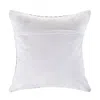 Homezia 18" X 18" Light Blue And White 100% Cotton Chevron Zippered Pillow