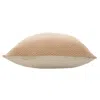 Homezia 18" X 18" Orange And Off-white 100% Cotton Chevron Zippered Pillow