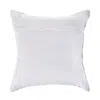 Homezia 18" X 18" Purple Pink Gray And White 100% Cotton Chevron Zippered Pillow