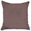 Homezia 18" X 18" Red Houndstooth Zippered Handmade Polyester Throw Pillow Cover