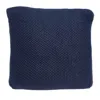 Homezia 18" X 5" X 18" Transitional Blue Pillow Cover With Poly Insert