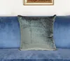 Homezia 18" X 7" X 18" Transitional Charcoal Solid Pillow Cover With Poly Insert
