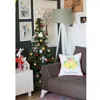 Homezia 18"x18" Christmas Bells Printed Decorative Throw Pillow Cover