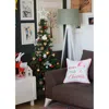 Homezia 18"x18" Merry Christmas Printed Decorative Throw Pillow Cover