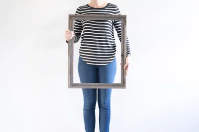 Homezia 18x24 Weathered Grey Picture Frame With Sawtooth Hangers