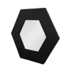 Homezia 19" Black Hexagon Framed Accent Mirror