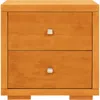 Homezia 19" Cherry Two Drawer Nightstand
