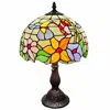 Homezia 19" Dark Brown Metal Candlestick Table Lamp With Ivory Dome Shade