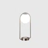 Homezia 19" Silver Clip Globe Usb Table Lamp