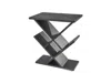 Homezia 19" X 12" X 21.5" Black Accent Table