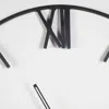 Homezia 2" Circle Black Metal Skeleton Wall Clock