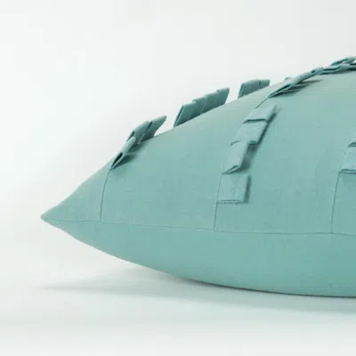 Homezia 20" Aqua Cotton Pillow
