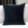 Homezia 20" Black Cotton Blend Throw Pillow