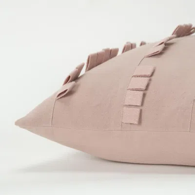 Homezia 20" Blush Cotton Pillow