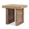 Homezia 20" Brown Solid Wood End Table