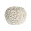 Homezia 20" Cream 100% Cotton Ottoman