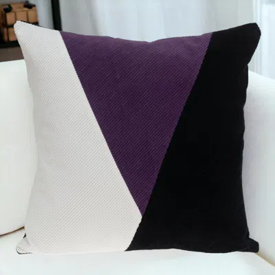 Homezia 20" Multicolor Cotton Blend Throw Pillow