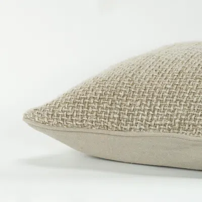 Homezia 20" Natural Cotton Blend Pillow